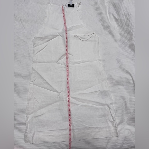 NWT & Other Stories White Linen Dress Halter Neck in sz.. 4 - Picture 10 of 12